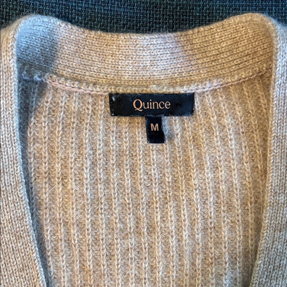 Quince oversized boyfriend fisherman ribbed cardigan - Picture 4 of 10